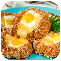 Ovo com Carne Temperada